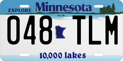 MN license plate 048TLM
