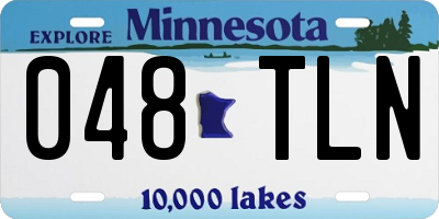 MN license plate 048TLN