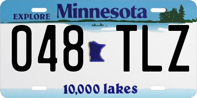 MN license plate 048TLZ