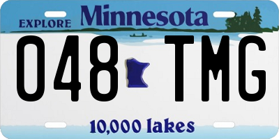 MN license plate 048TMG