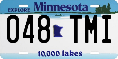 MN license plate 048TMI