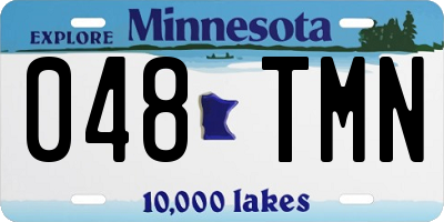MN license plate 048TMN