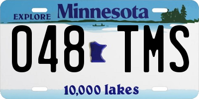 MN license plate 048TMS
