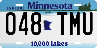 MN license plate 048TMU