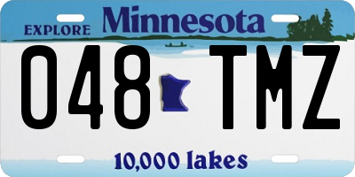 MN license plate 048TMZ