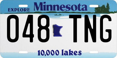 MN license plate 048TNG