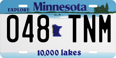MN license plate 048TNM