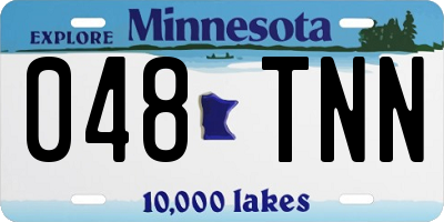 MN license plate 048TNN