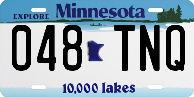 MN license plate 048TNQ