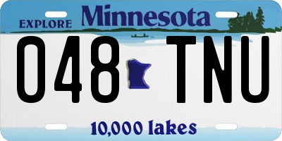 MN license plate 048TNU