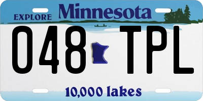 MN license plate 048TPL