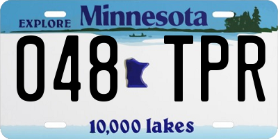 MN license plate 048TPR