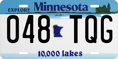 MN license plate 048TQG