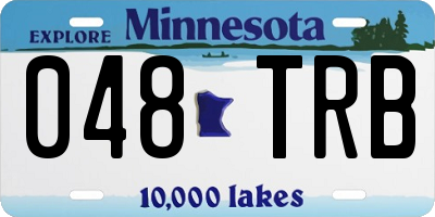 MN license plate 048TRB