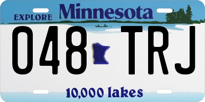 MN license plate 048TRJ
