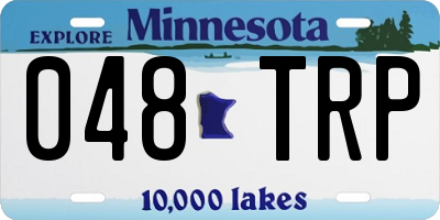 MN license plate 048TRP