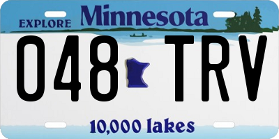 MN license plate 048TRV