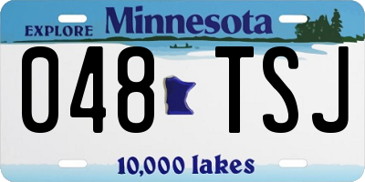 MN license plate 048TSJ