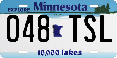 MN license plate 048TSL