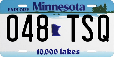 MN license plate 048TSQ