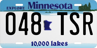 MN license plate 048TSR