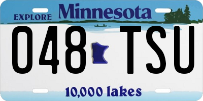 MN license plate 048TSU