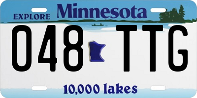 MN license plate 048TTG