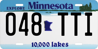 MN license plate 048TTI