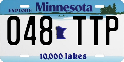 MN license plate 048TTP