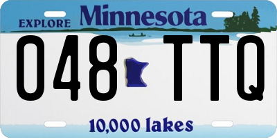 MN license plate 048TTQ