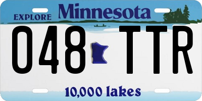 MN license plate 048TTR
