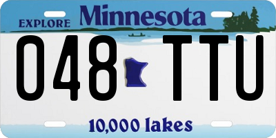 MN license plate 048TTU