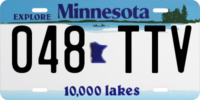 MN license plate 048TTV