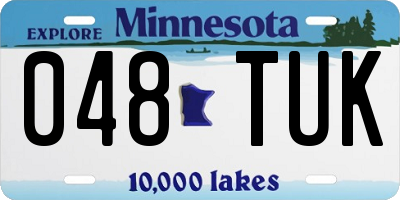 MN license plate 048TUK