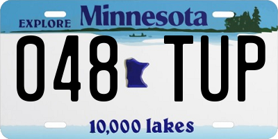 MN license plate 048TUP