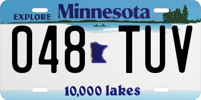 MN license plate 048TUV