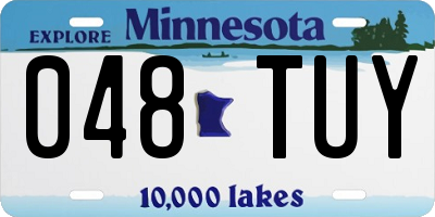 MN license plate 048TUY