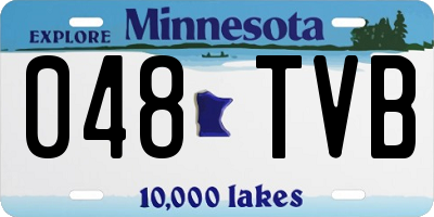 MN license plate 048TVB