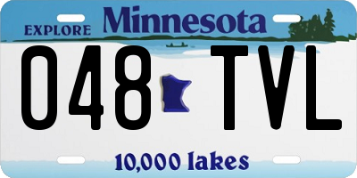 MN license plate 048TVL