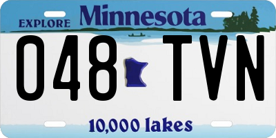 MN license plate 048TVN