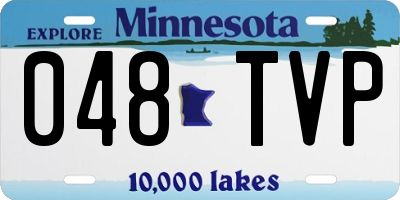 MN license plate 048TVP