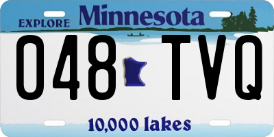 MN license plate 048TVQ