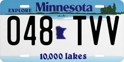 MN license plate 048TVV
