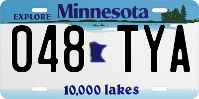MN license plate 048TYA