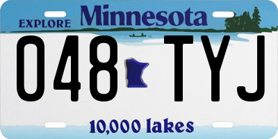 MN license plate 048TYJ