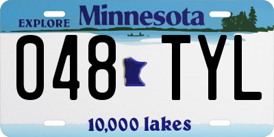 MN license plate 048TYL