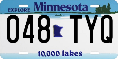 MN license plate 048TYQ