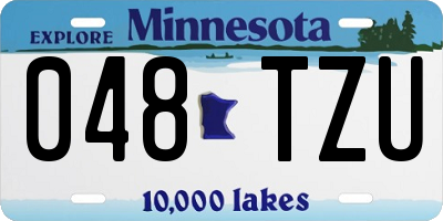 MN license plate 048TZU