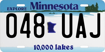 MN license plate 048UAJ