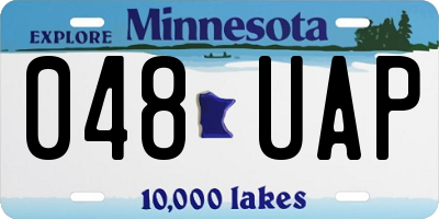 MN license plate 048UAP